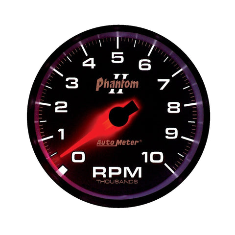Auto Meter Phantom II 7597 3-3/8" 10000 RPM In-Dash Tachometer