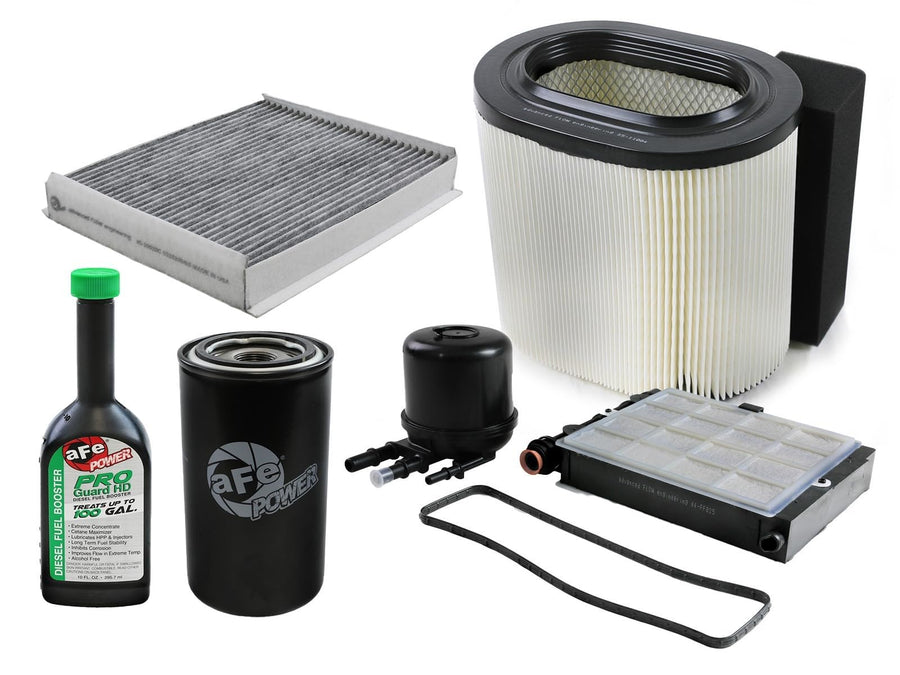 aFe POWER PROGUARD 6.7L Power Stroke Ford F-250 F-350 F-450 F-550 Super Duty 2017-2019 Fluid Filter Master Pack | Includes Fuel/Oil/Air/Cabin Filters, Water Separator and Fuel Booster