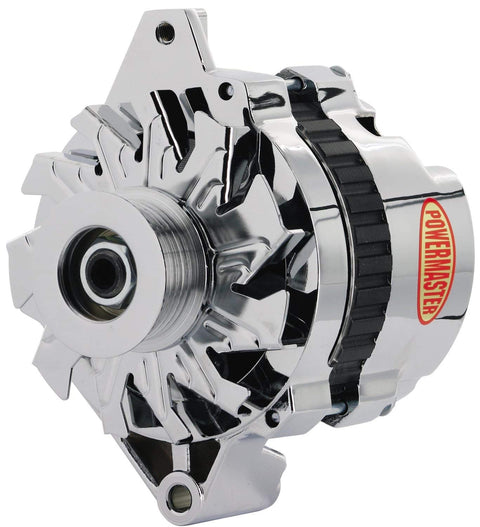 Alt GM CS130 Powermaster Black 140A XS Volt™ 6 grv Pulley Str MTG 6.14"