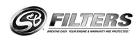 Universal S&B 8ply Filter - Black Rubber Cap, 4.00 Inlet, 10 Length, Red Element