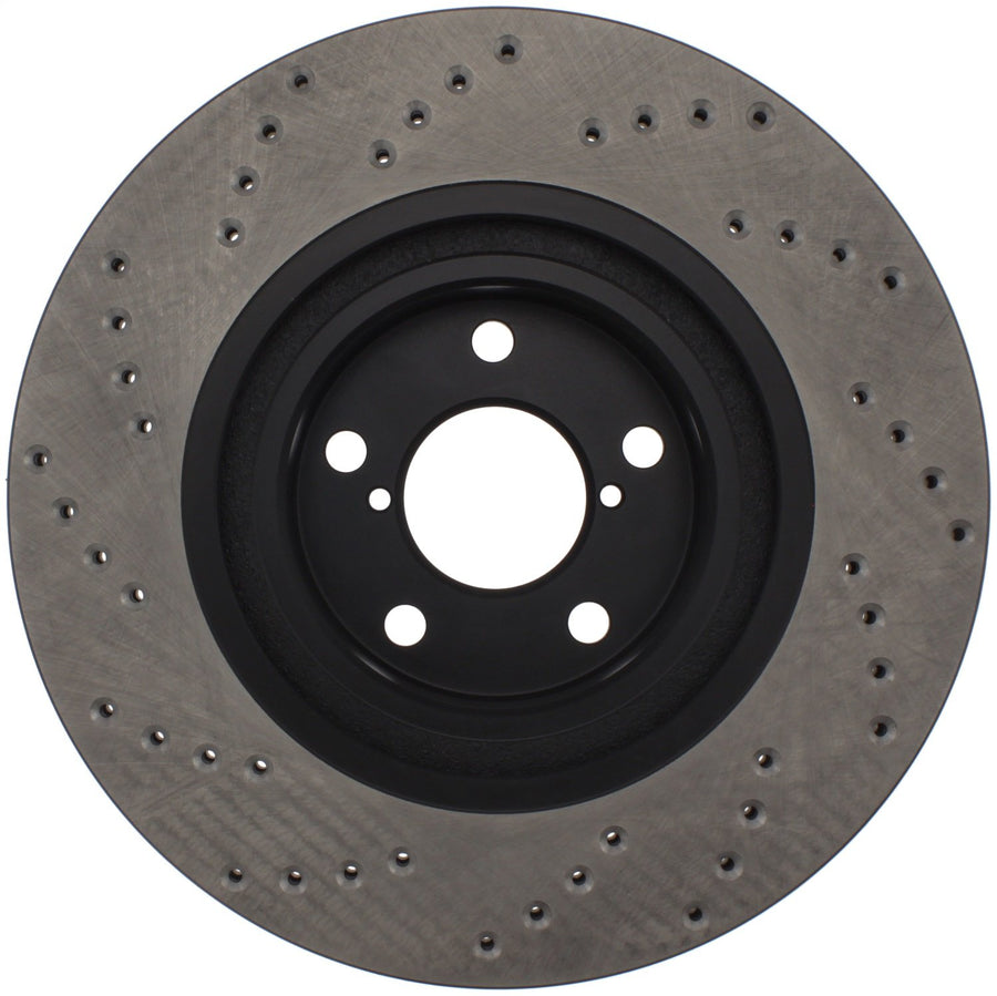 Sport StopTech Front Right Cross Drilled Disc Brake Rotor 128.47021R - Fits Select Scion, Subaru and Toyota Vehicles