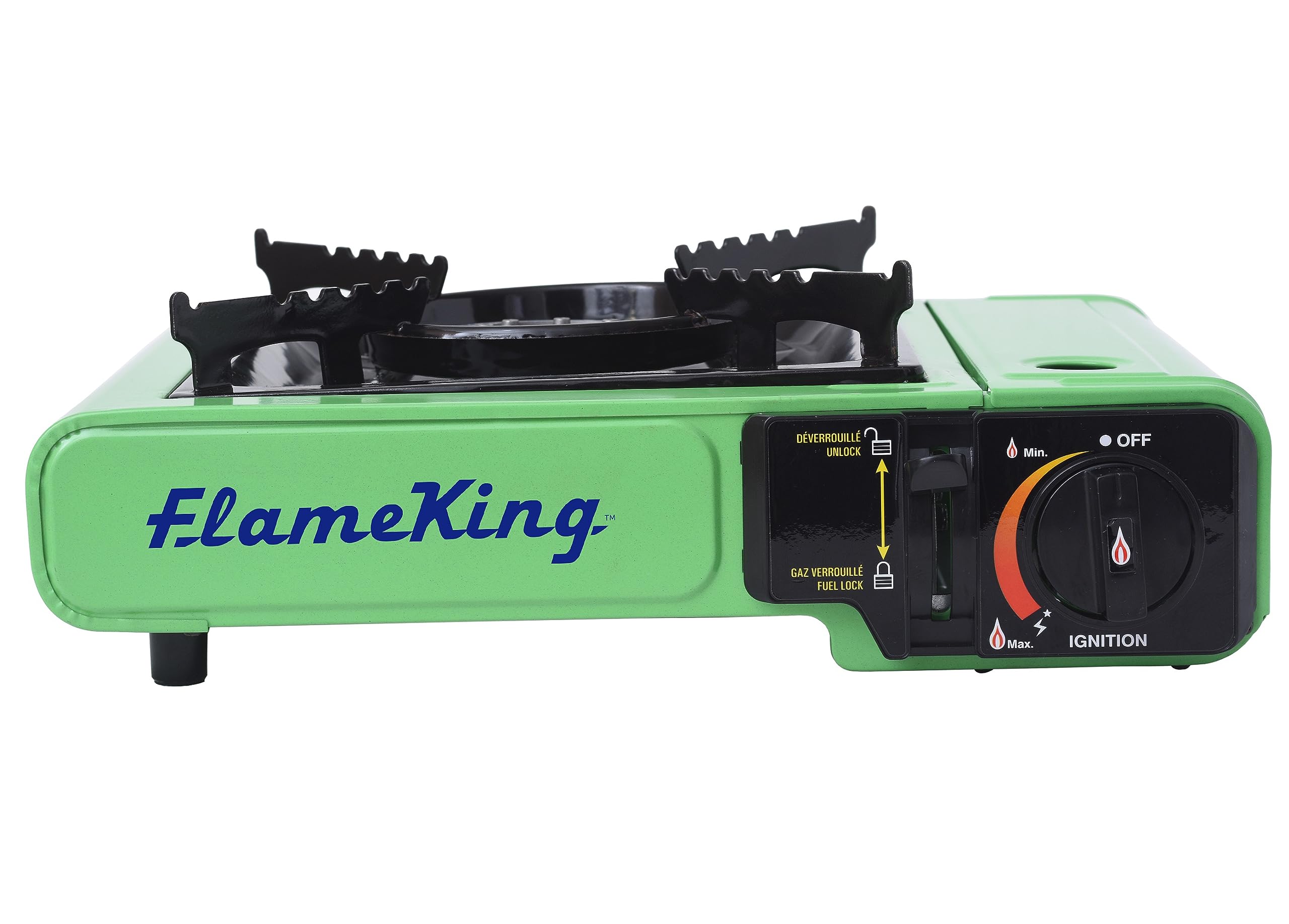 Flame King Dual Fuel YSNVT-505 Butane & Propane Gas Camping Stove with Single Burner, Portable and Great for Outdoor Cooking, Backpacking