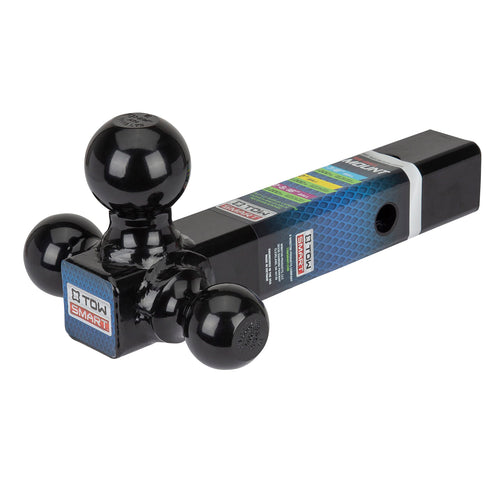 TOWSMART 10,000 lb., Class III, 1-7/8 in., 2 in, and 2-5/16 in. Ball Diameters, Tri-Ball Trailer Hitch Ball Mount