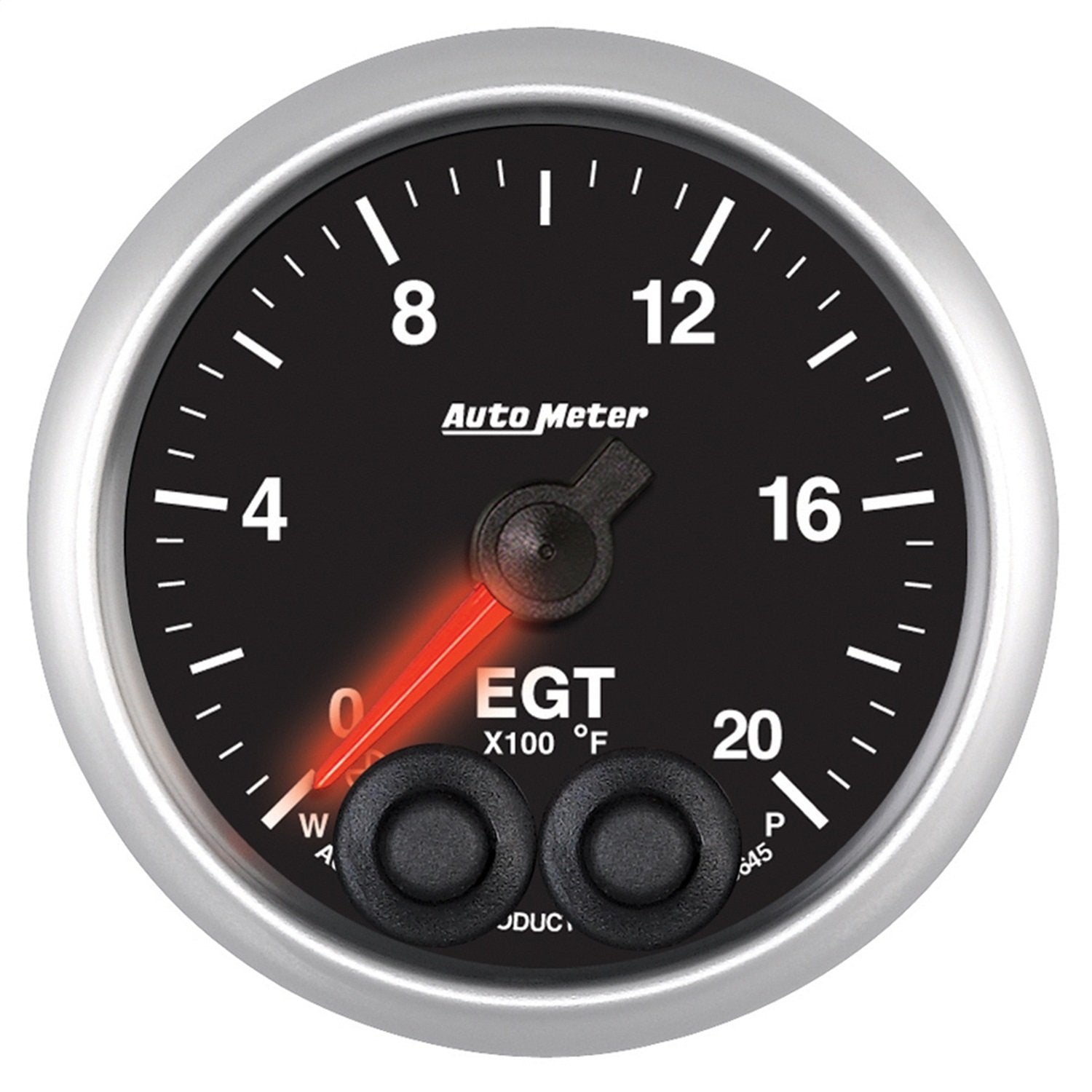 Auto Meter 5645 2-1/16" Elite 0- 2000 Degree Fahrenheit Exhaust Gas Temperature Pressure Gauge