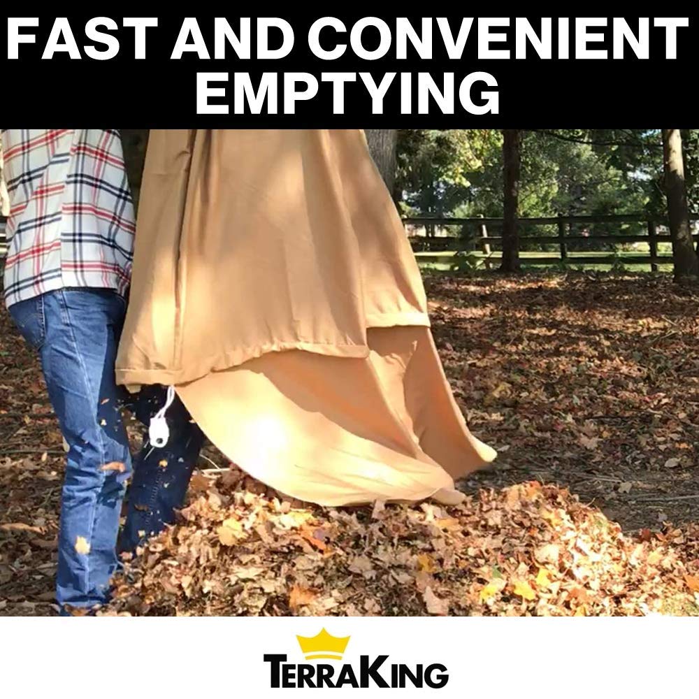 Leaf Bag XL TerraKing - Material collection systems – Ride-On Lawnmowers - Heavy Duty Material – Nylon Bottom - Fast & Easy Leaf Collection - (Fits 3-Bag Hood) [ST95033]