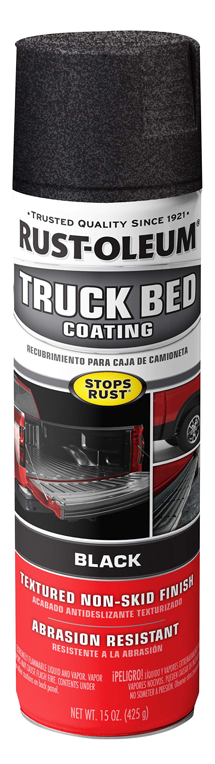 Rust-Oleum Automotive 248914 Truck Bed Coating Spray, 15 oz, Black