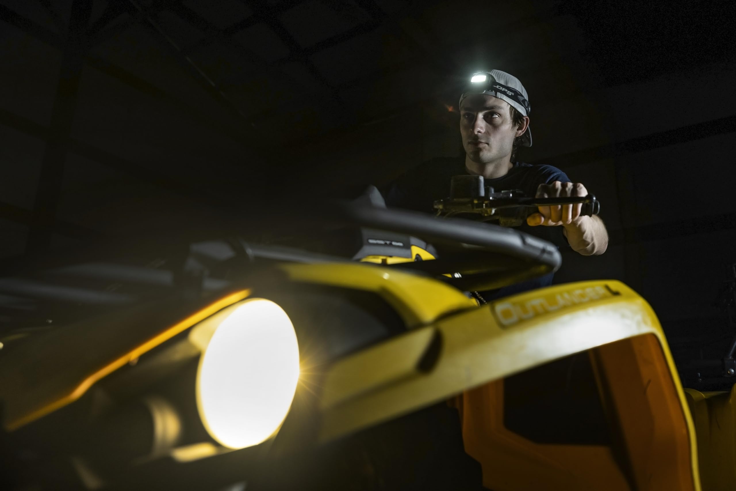 150-Lumen CYCLOPS Rechargeable Headlamp Lightweight Powerful Bright Flashlight with Sensor Function & 360-degree Swivel Base, HL150COB