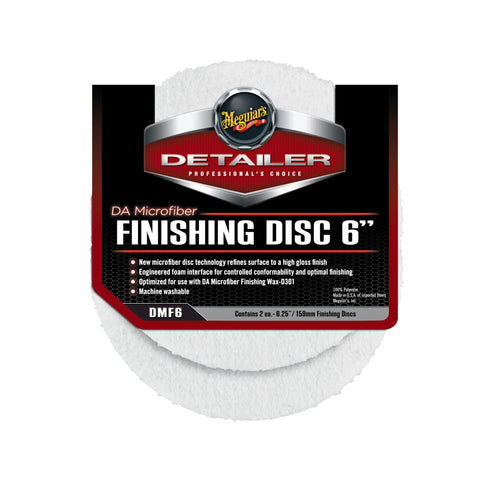 Meguiar's 6" DA Microfiber Finishing Disc, 2 Pack