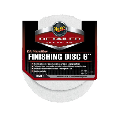 Meguiar's 6" DA Microfiber Finishing Disc, 2 Pack