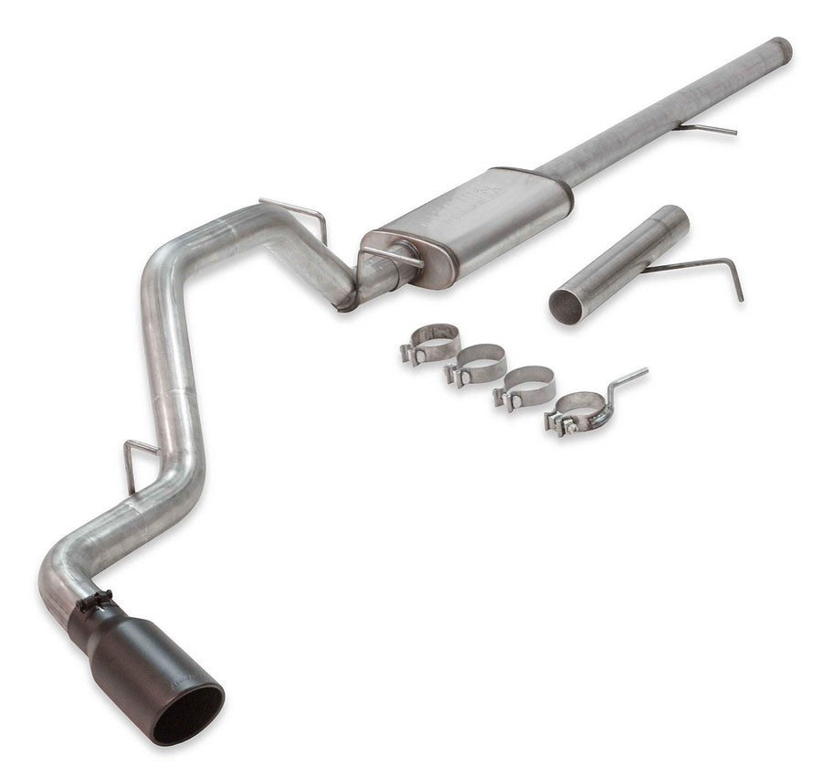 Flowmaster FlowFX 717874 Cat-Back Exhaust Kit 3 Inch Stainless Steel 4.5 Inch Black Ceramic Tip Compatible with 2009-2013 Chevy Silverado GMC Sierra 1500 4.8L 5.3L 2/4WD 143.5 157.5 Inch Wheelbases