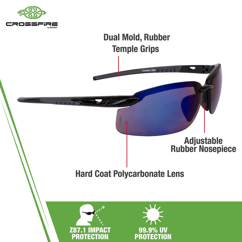 Multicolor Crossfire 2968 Safety Glasses
