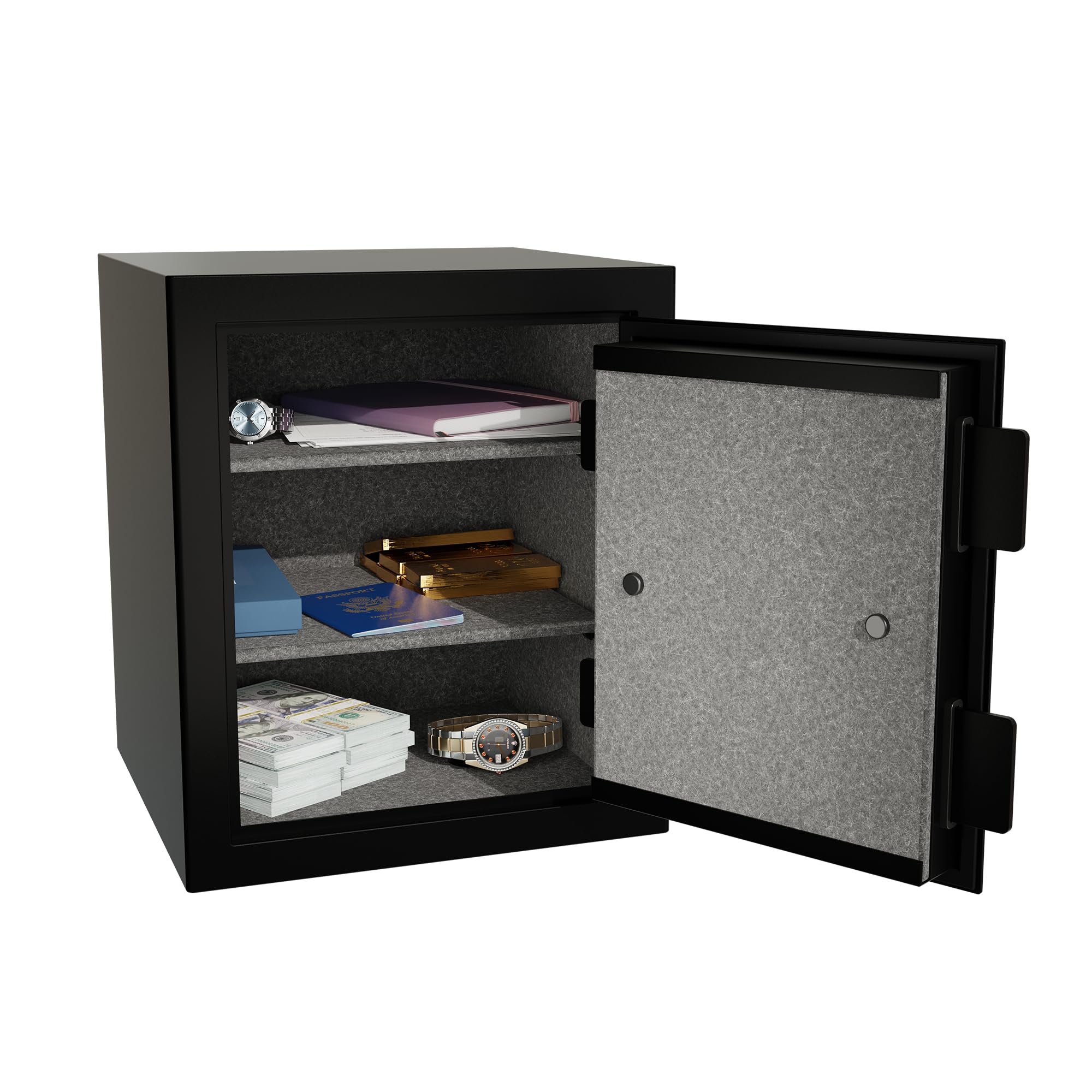 Onyx Sanctuary 1.01 cu. Ft. Fireproof Home and Office Safe with Electronic Lock, Matte Black