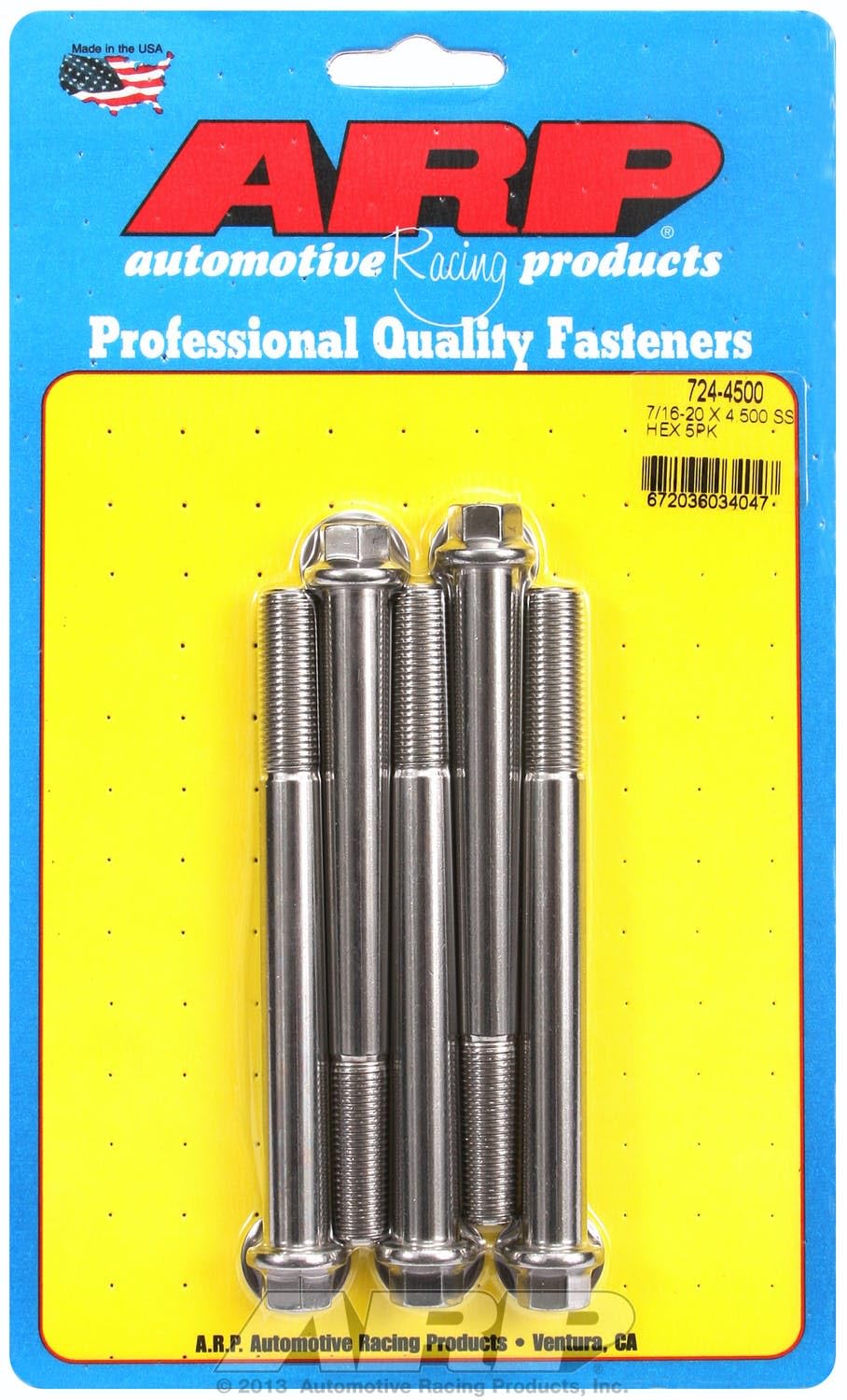 Hex Bolt ARP (724-4500), Stainless Steel