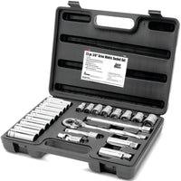 W38914 Performance Tool 3/8-Inch Drive MET Socket Set, 23 -Piece, 1-Pack