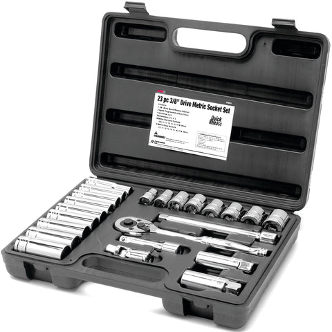 W38914 Performance Tool 3/8-Inch Drive MET Socket Set, 23 -Piece, 1-Pack