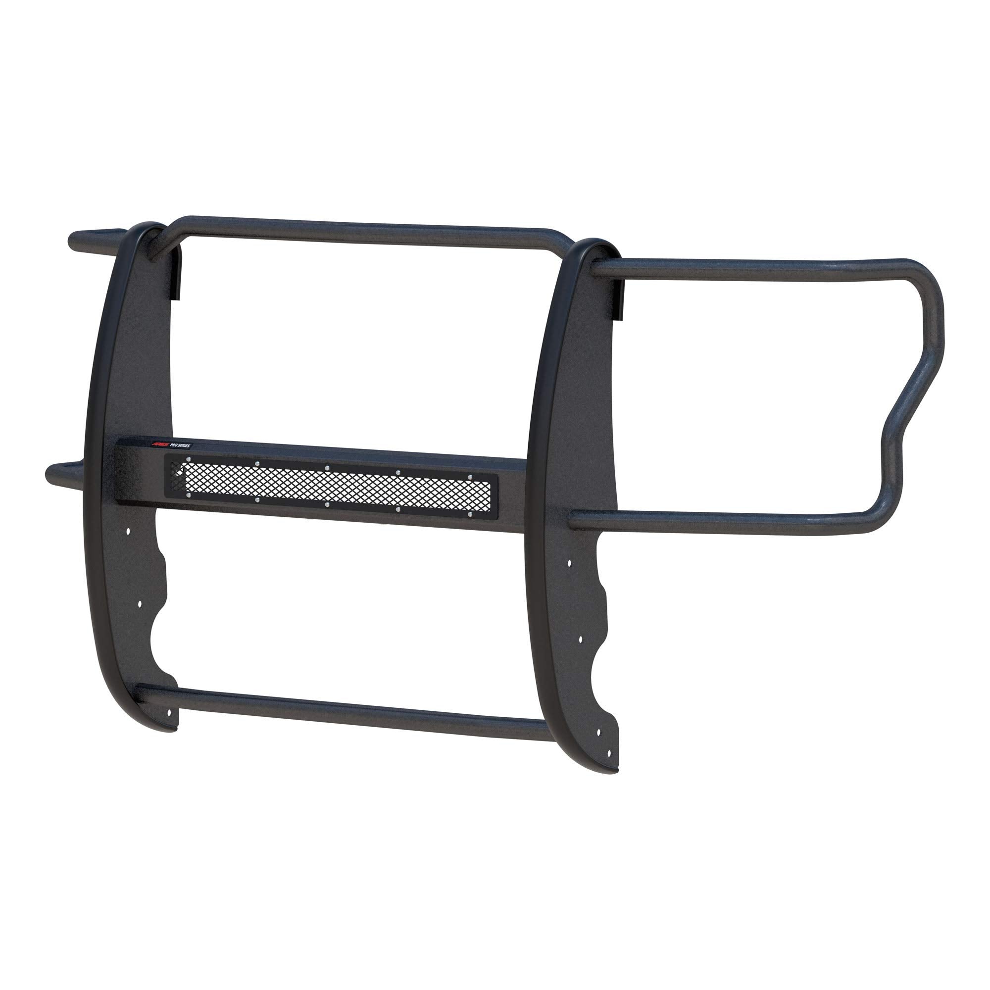 Pro Series ARIES Black Steel Grille Guard, No-Drill, Select Ford F-250, F-350, F-450, F-550 Super Duty