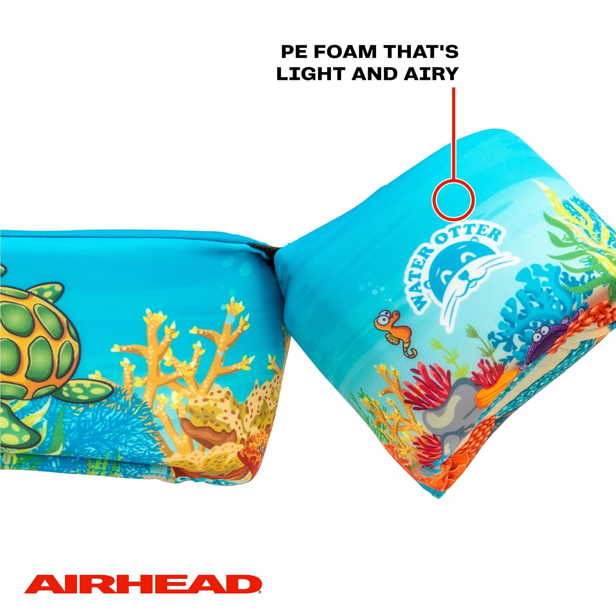 Airhead Elite Water Otter Life Jacket, Flotation Devices for Kids, Turtle