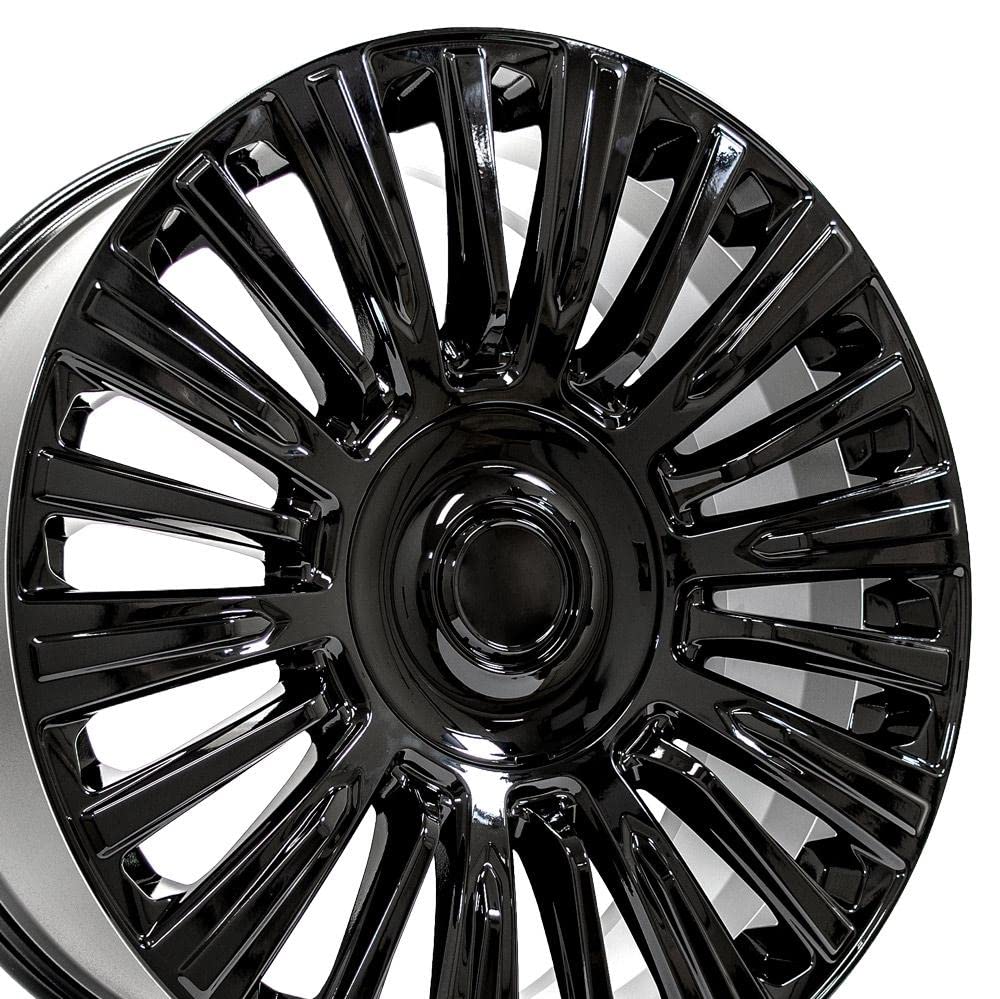 22 Inch OE Wheels CA92 Rim Fits Escalade Premium Luxury Platimum Style 6x139.7 22x9 Gloss Black - Hollander 4876 (1)