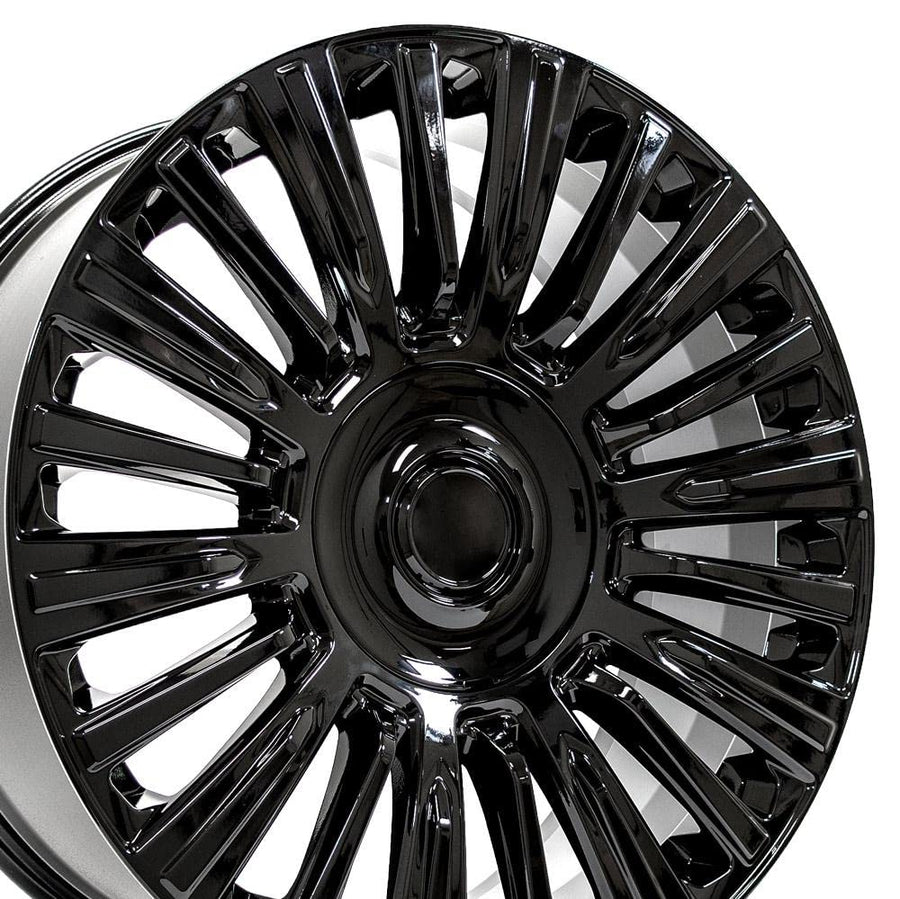 22 Inch OE Wheels CA92 Rim Fits Escalade Premium Luxury Platimum Style 6x139.7 22x9 Gloss Black - Hollander 4876 (1)