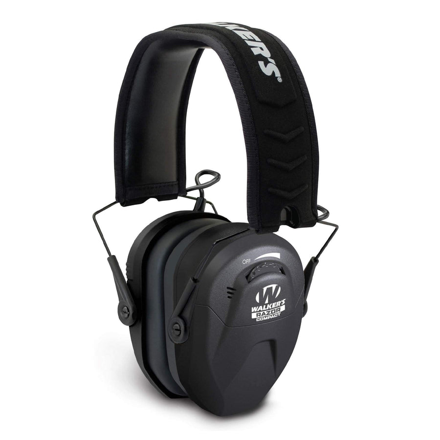 Walker's 23dB NRR Compact Electronic Youth/Women's Noise-Canceling Hunting Gun Range Shooting Hearing Protection Muff, 2 AAA Batteries Included