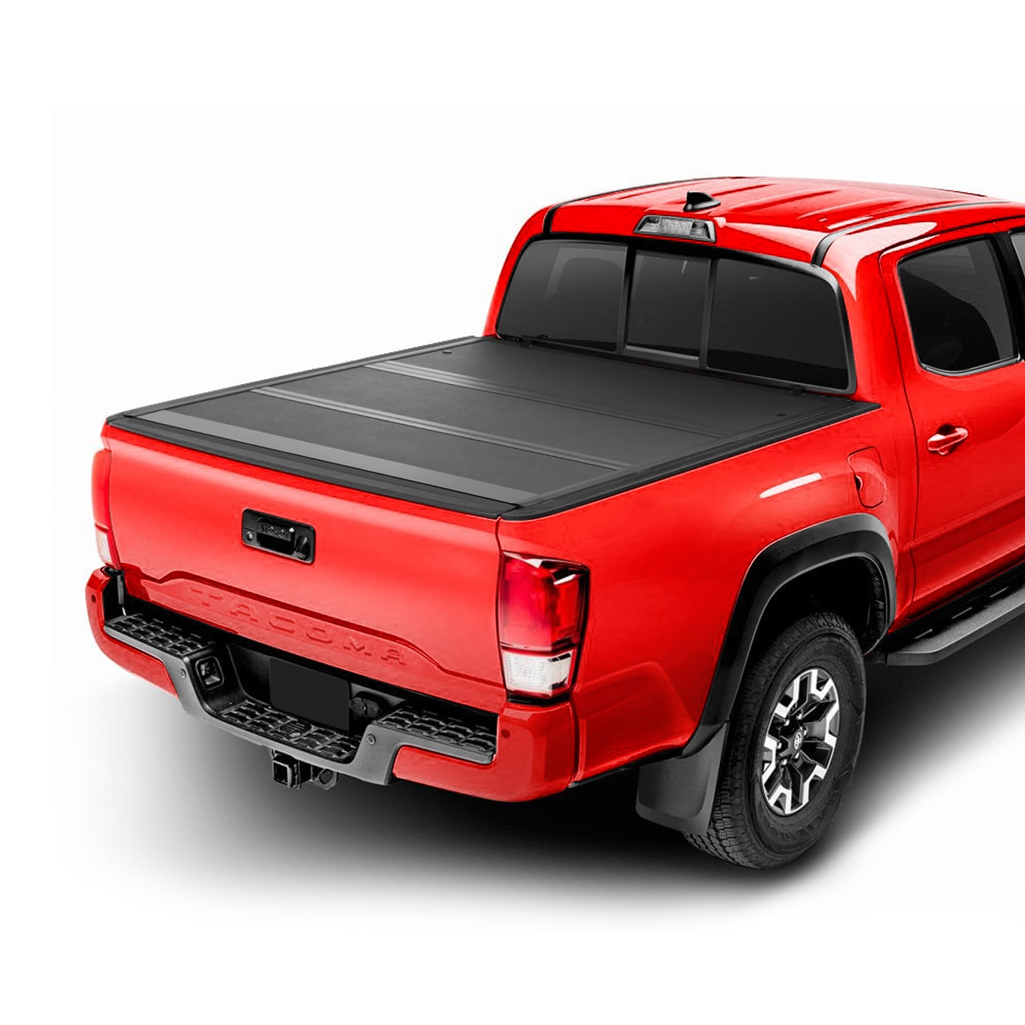 Hard Tri-Fold Armordillo for 2016-2023 Toyota Tacoma Truck Bed Cover fits 5 Ft (60") Short Bed | CoveRex TFX | 8705308