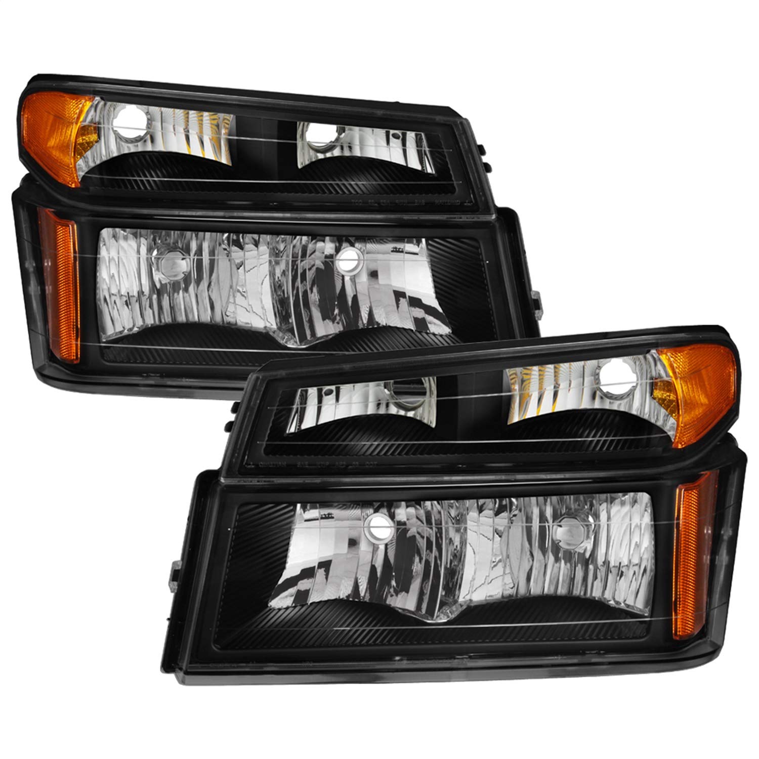 Chevy Headlight Xtune HD-JH-CCOL04-SET-BK Colorado