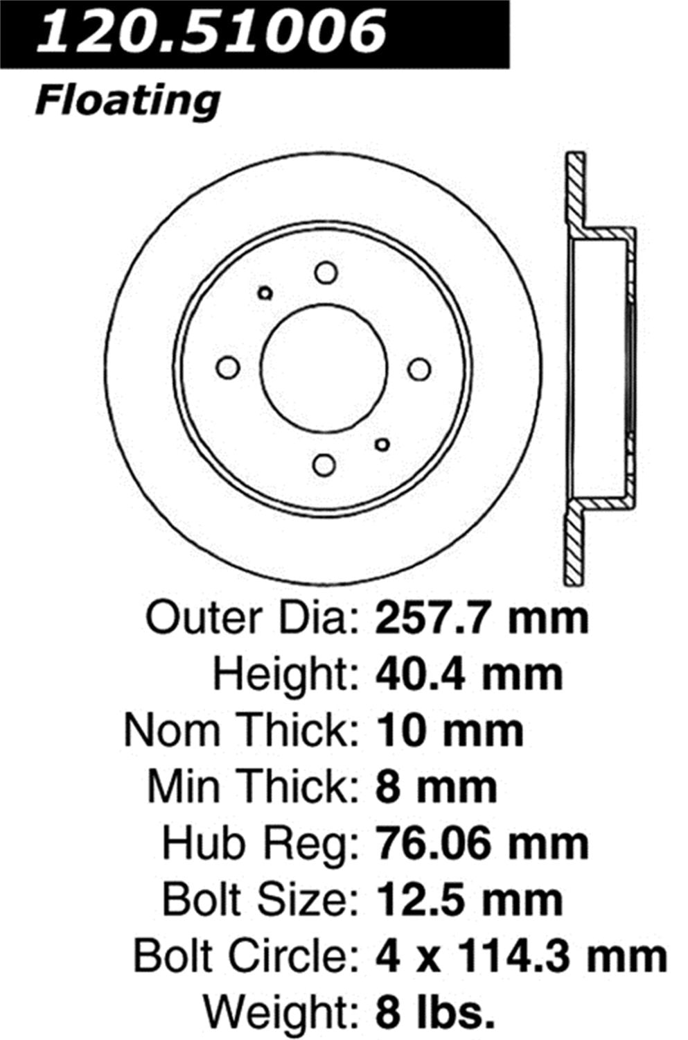 Sport Drilled/Slotted Brake Rotor StopTech 127.51006L (Rear Left), 1 Pack