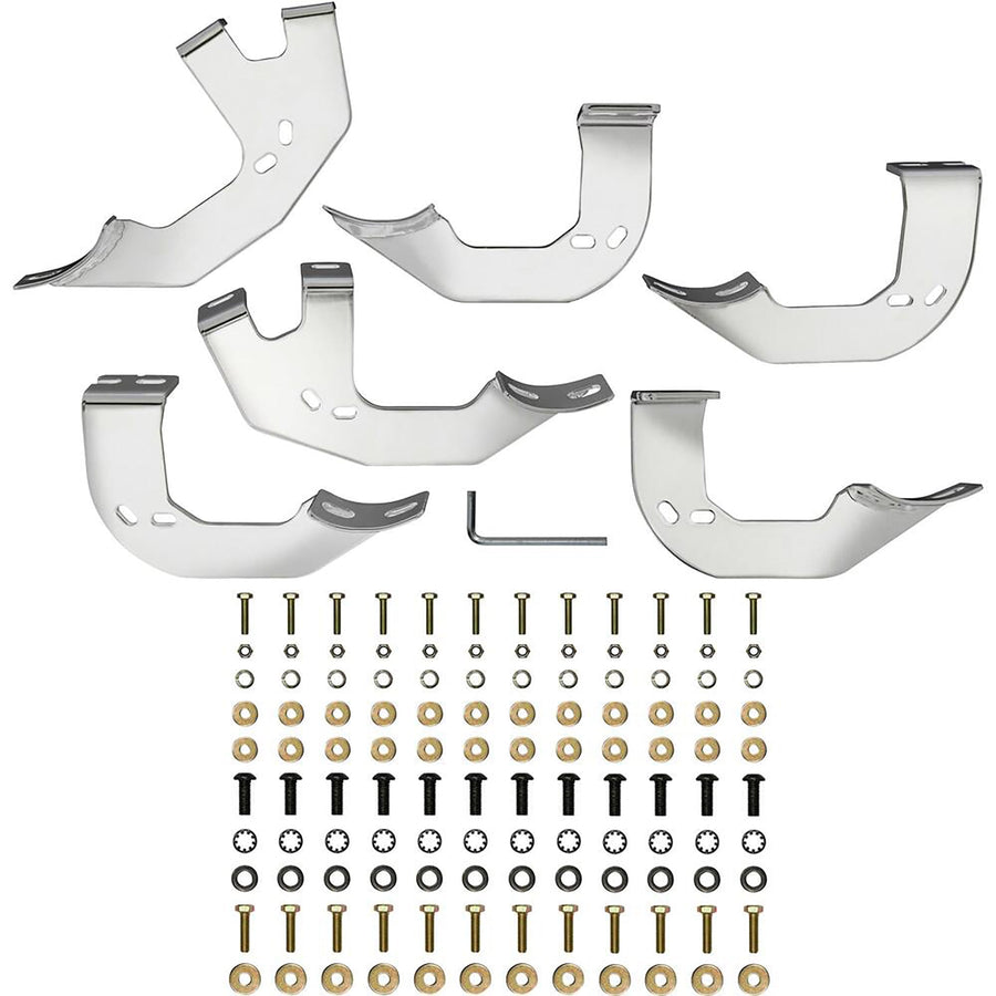 PRO TRAXX 4 Westin Oval Nerf Bars fits 2005-2023 Tacoma Access Cab Polished Pair