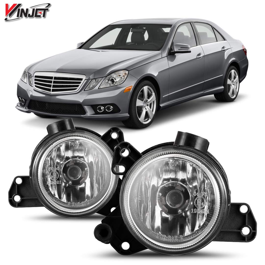 Winjet Fog Lights Compatible with Mercedes-Benz E250 E300 E350 E400 E550 GL350 GL450 GL550 R350 S350 S400 S450 S550 S600 Driving
