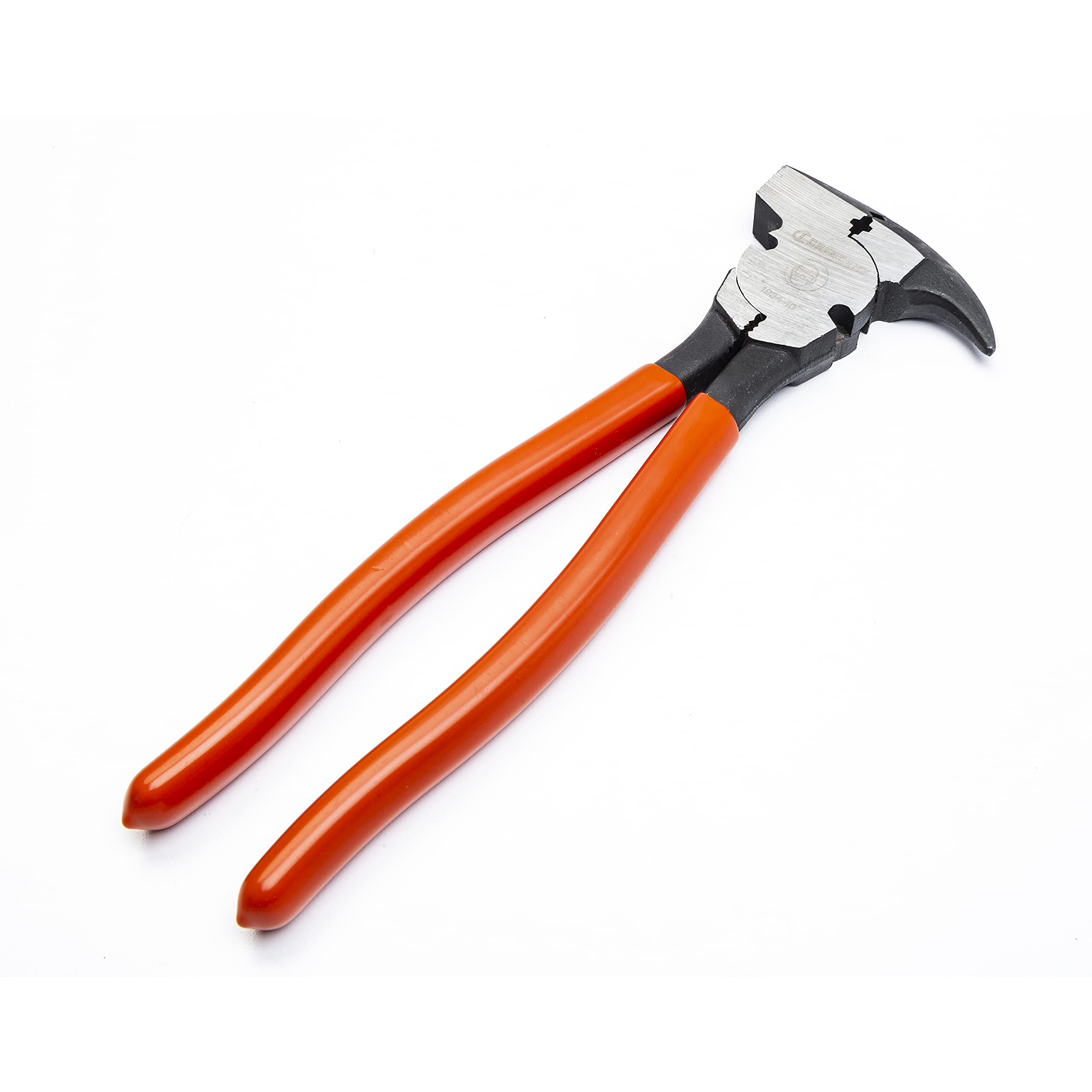 Heavy-Duty Solid Joint Crescent Dipped Handle Fence Tool Pliers - Premium Wire Cutter & Staple Puller - 193410CVNN-05-10", Red