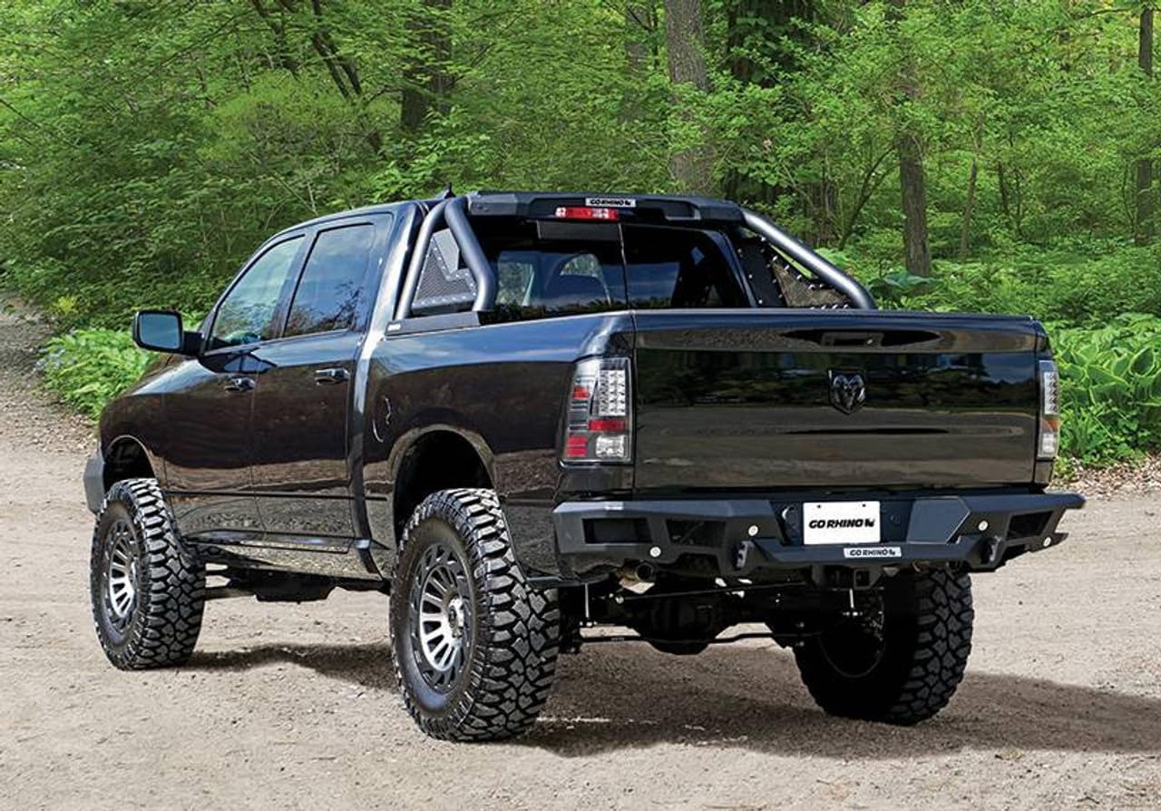 28128T Go Rhino! Textured Black Rear Replacement Bumper BR20