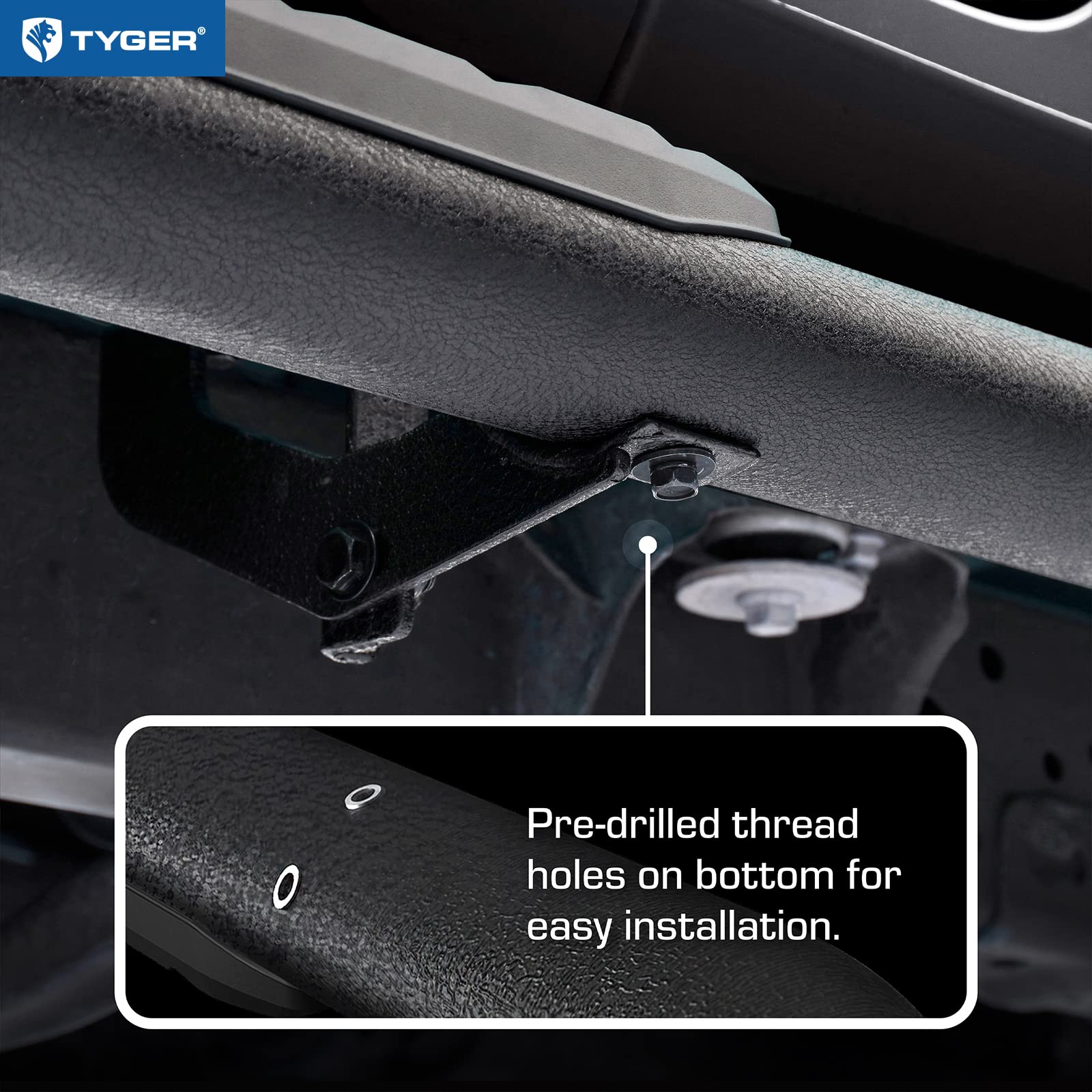 3.5" Tyger Auto Running Boards Compatible with 2007-2021 Toyota Tundra | CrewMax | TG-SS2T35188 | Side Step Rail Nerf Bars