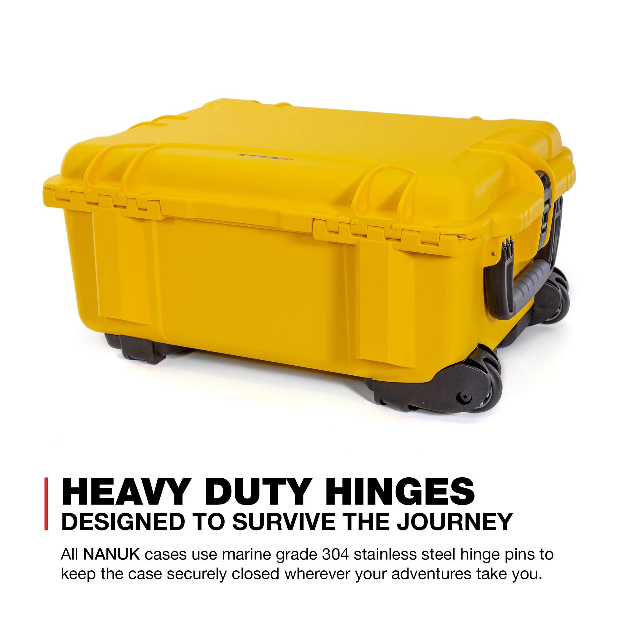 Waterproof Nanuk 955 Hard Case with Wheels - Empty - Yellow