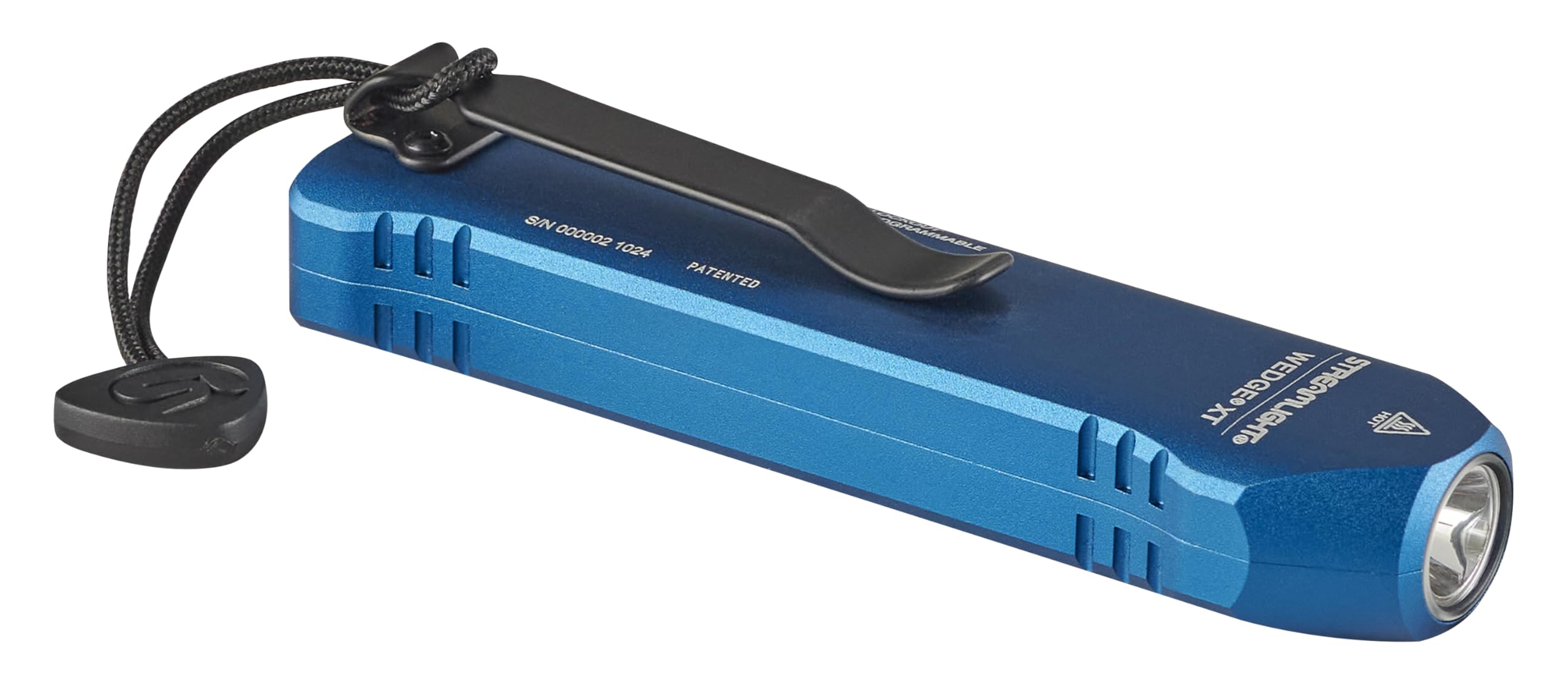 Wedge XT Streamlight 88825 500-Lumen 1,900-Candela Flat Everyday Carry Flashlight, Includes USB-Cable and Pocket Lanyard, Blue C.O.P.S. Edition