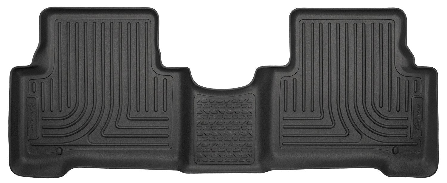 Weatherbeater Husky Liners Floor Mats | Fits 2013-2018 Hyundai Santa Fe Sport | 2nd Row, 1-pc Black - 14851
