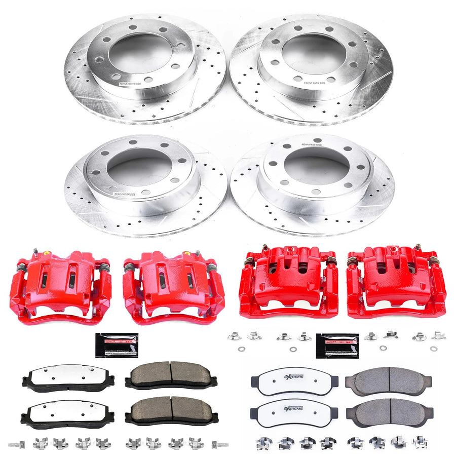 Power Stop Front KC6545-36 Z36 Truck and Tow Brake Kit with Calipers For Ford F-250 Super Duty 2012, Ford F-350 Super Duty 2012 [Model Specific]