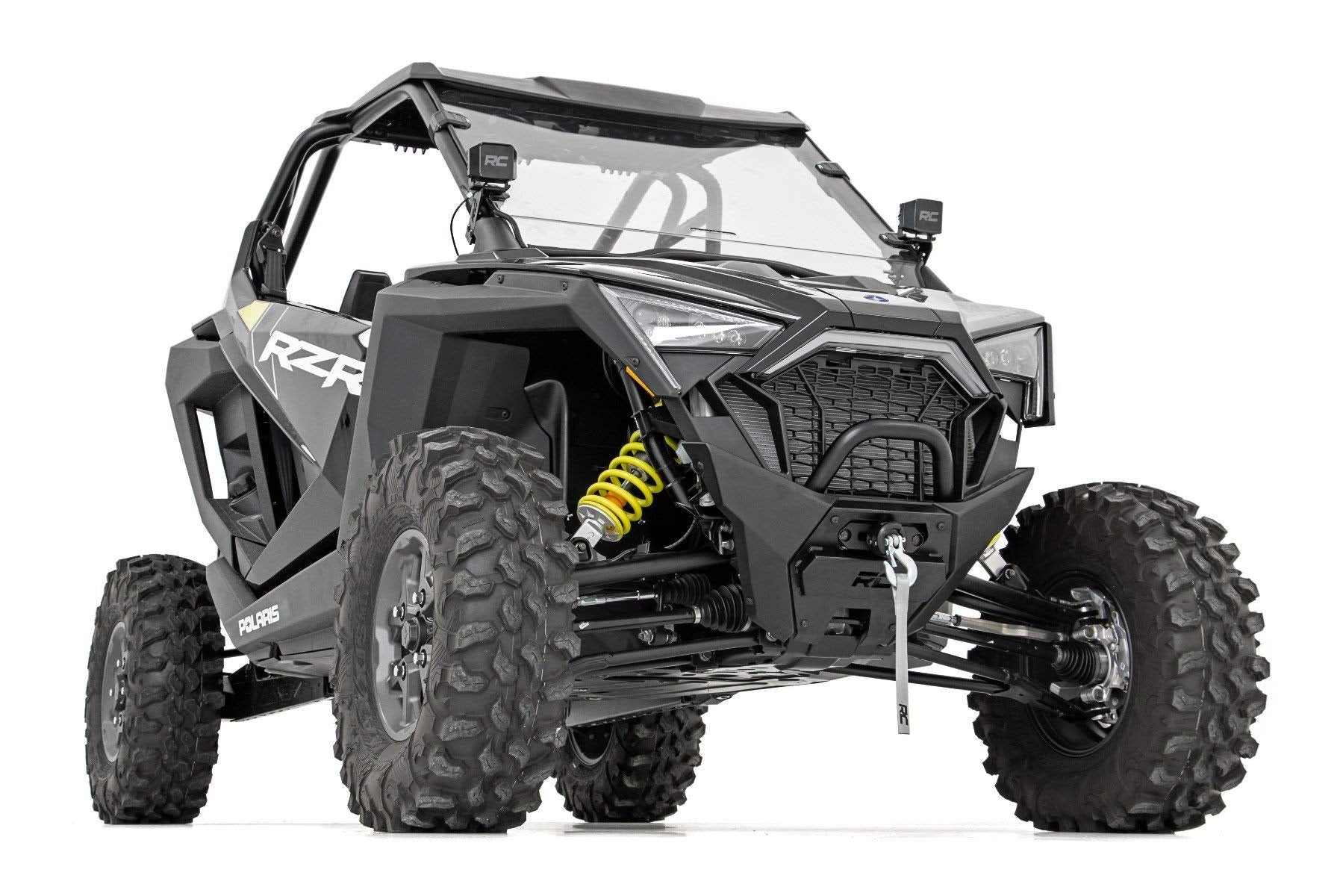 Winch Mount Rough Country for Polaris RZR PRO XP - Bolt-on Mounting Plate, Fits Most UTV Winches
