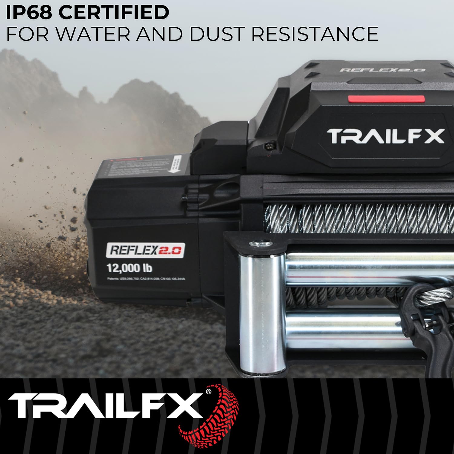 Reflex 2.0 Trailfx WR295B Winch 9.5k Wire