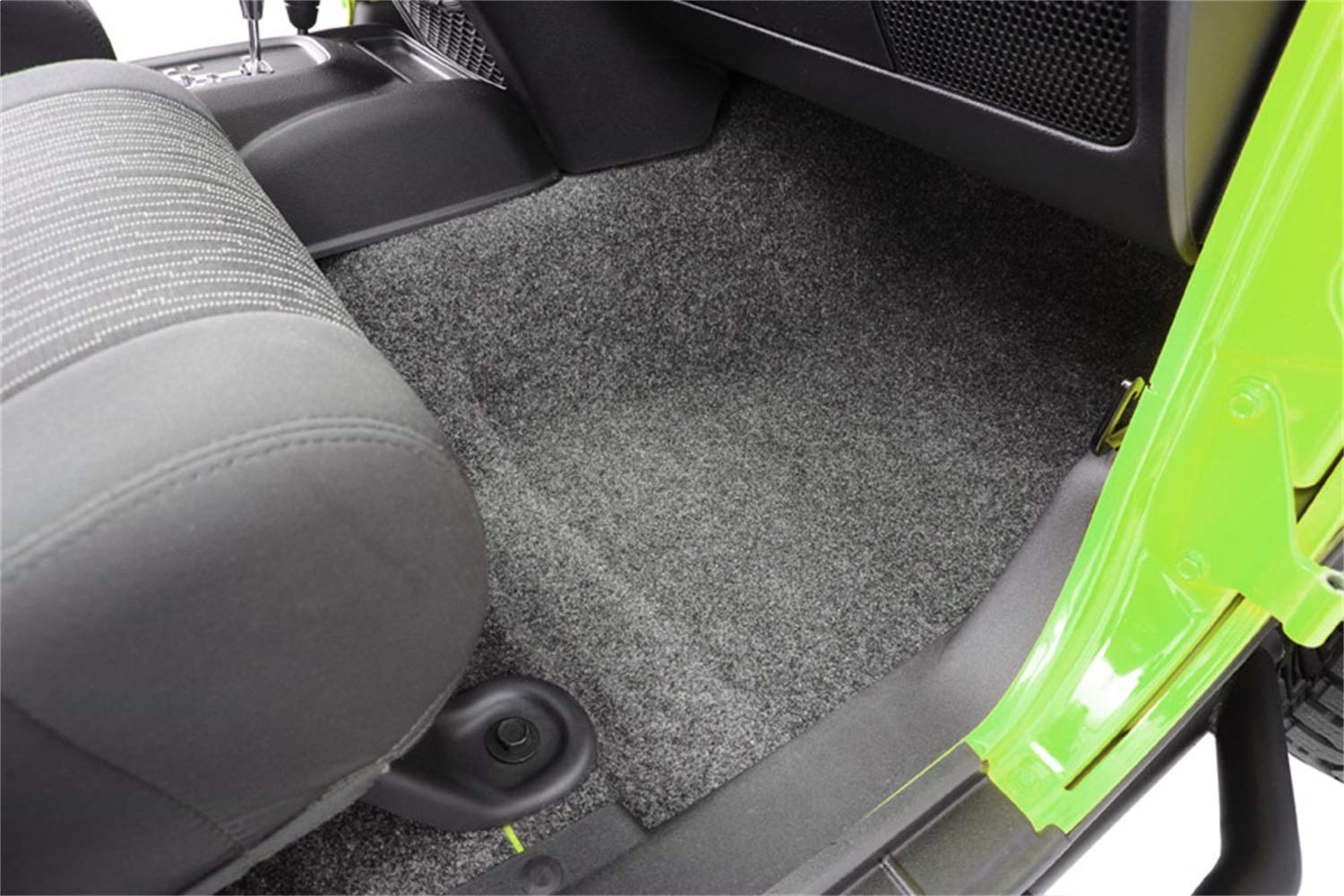 Jeep Liners - Bedrug | 2007 - 2010 Jeep Wrangler JK 2 Door, Front Floor Liners (Includes Heat Shields) | Grey - 3 pc. | BRJK07F2