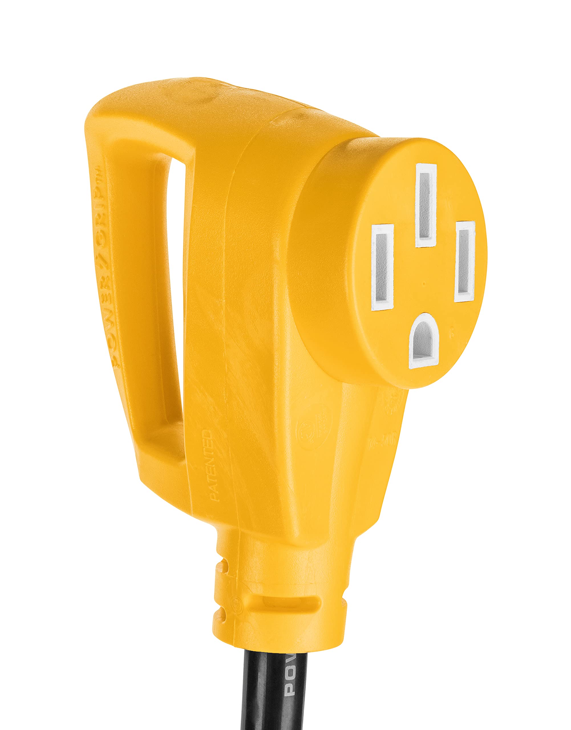 Camco PowerGrip Maximizer 45-Amp Camper/RV Adapter | Combines Power from 15-Amp and 30-Amp Outlets to Generate 45-Amps (55025)