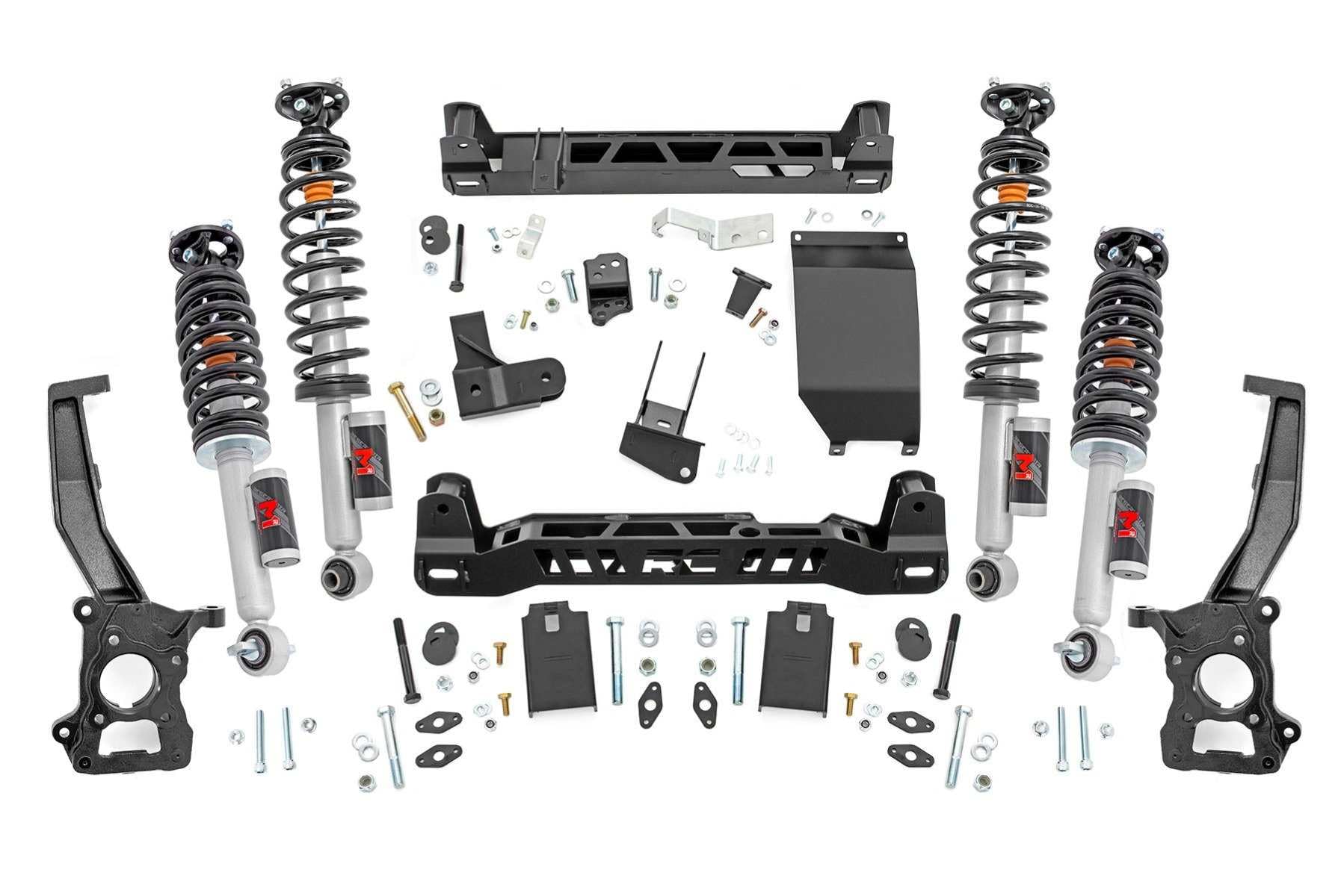5" M1R Suspension Lift Kit Rough Country for Ford Bronco (2021-2024) - M1R Reservoir Struts