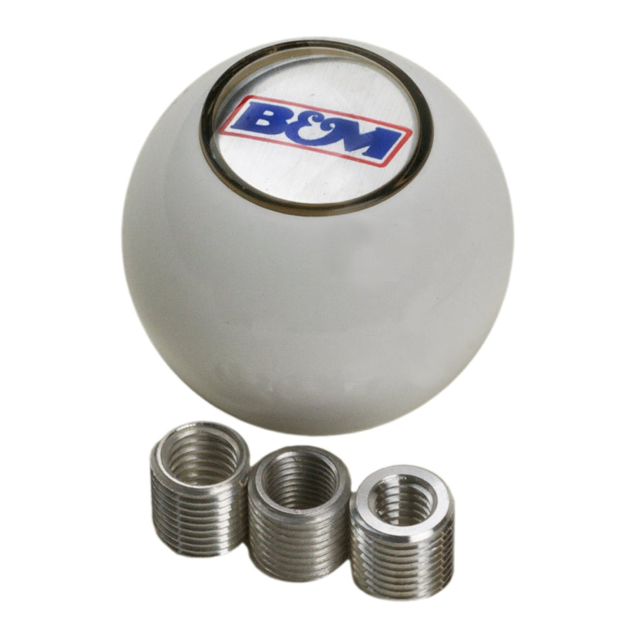 Replacement B&M 46110 White Shifter Knob with SAE Threads