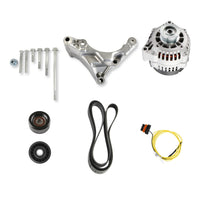 20-380 Holley Alternator and Bracket Kit - Natural Finish - Godzilla