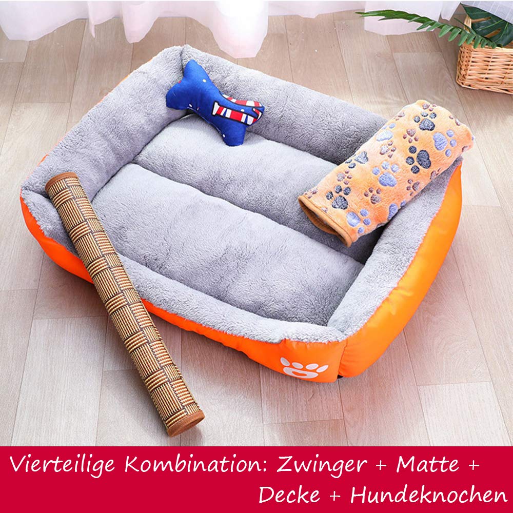 1 Piece HUCWZP Colour Kennel Cat Litter (Set of 4 Four Seasons Universal Removable and Washable Dog Cage with Matraze