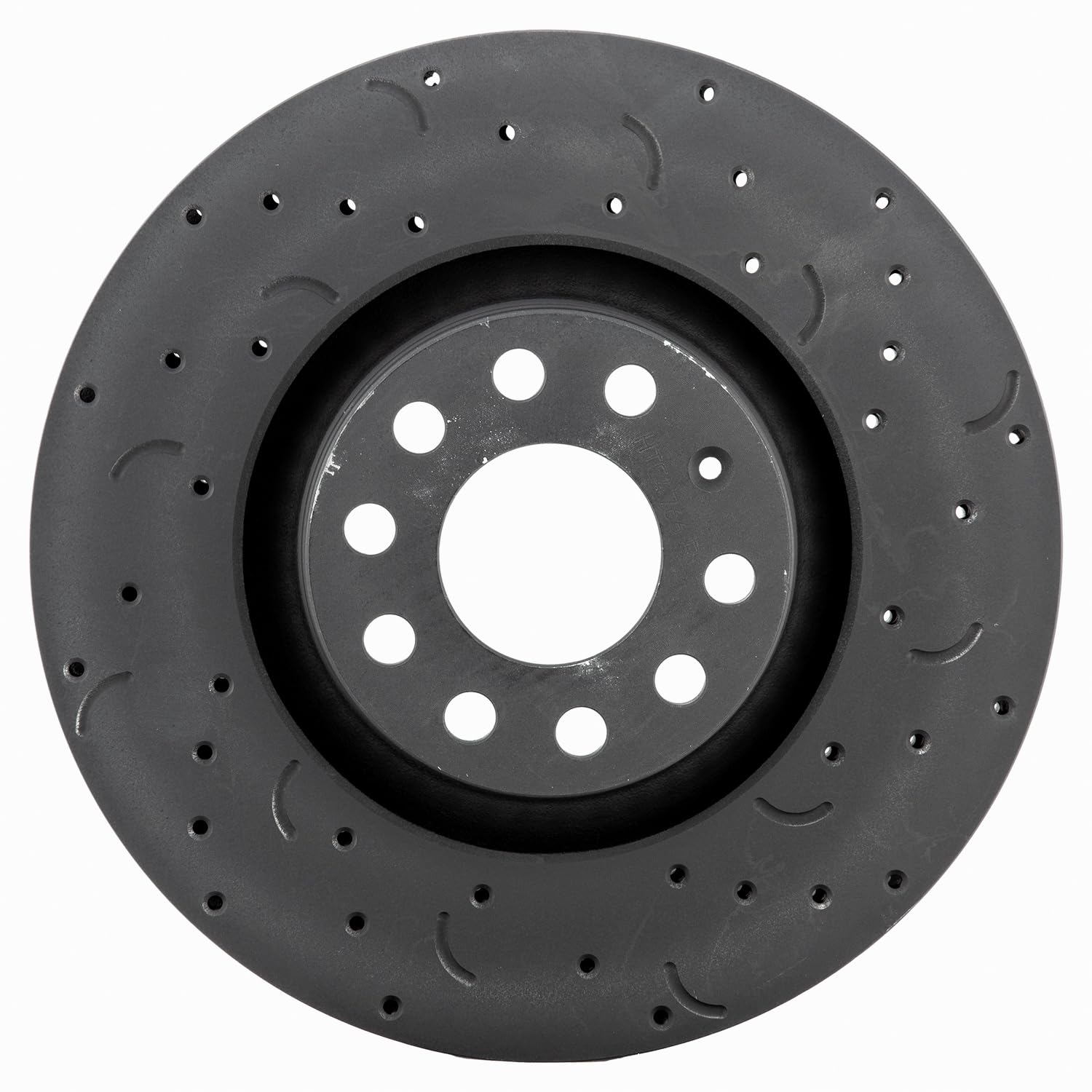 Talon Cross-Drilled and Slotted Vented Rotor, Hawk Performance Brakes, 12.6 in. Diameter, 1.82 in. Height