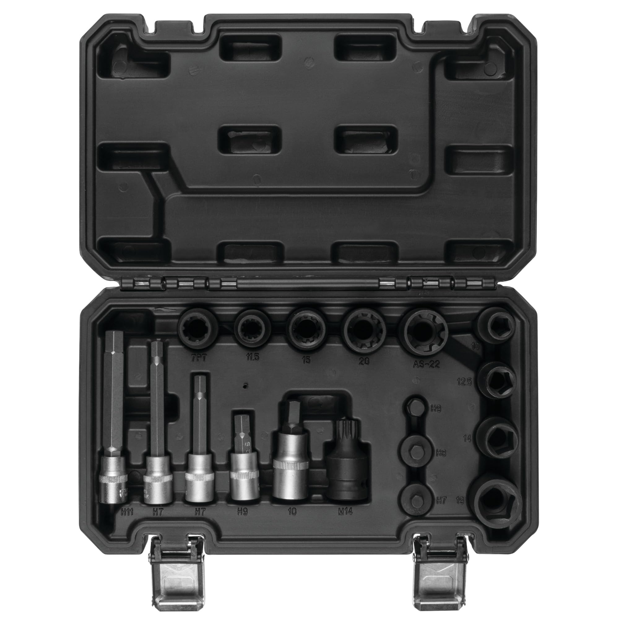Brake Caliper Bit and Socket Set Performance Tool W86025 - Complete Coverage for Domestic, Euro and Asian Vehicles