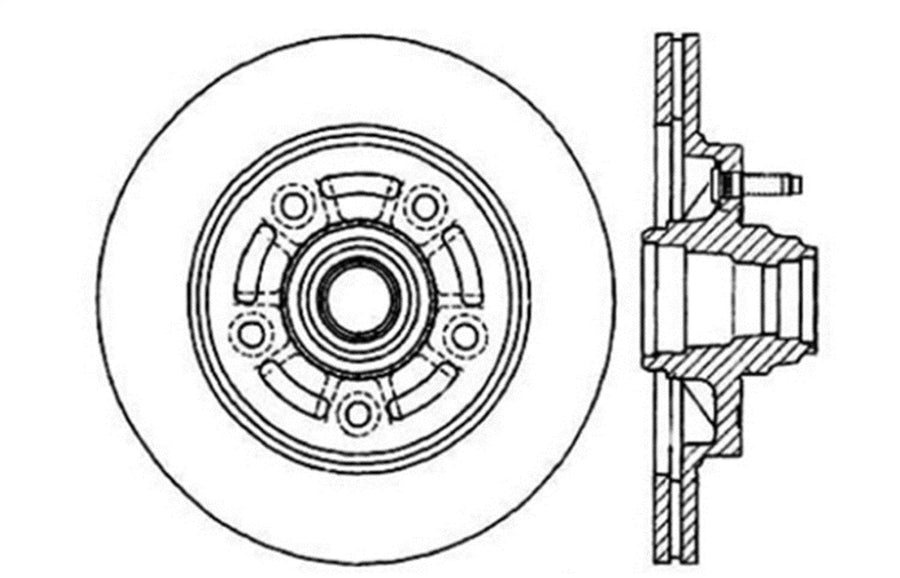Sport Drilled/Slotted Brake Rotor StopTech 127.65056R (Front Right), 1 Pack