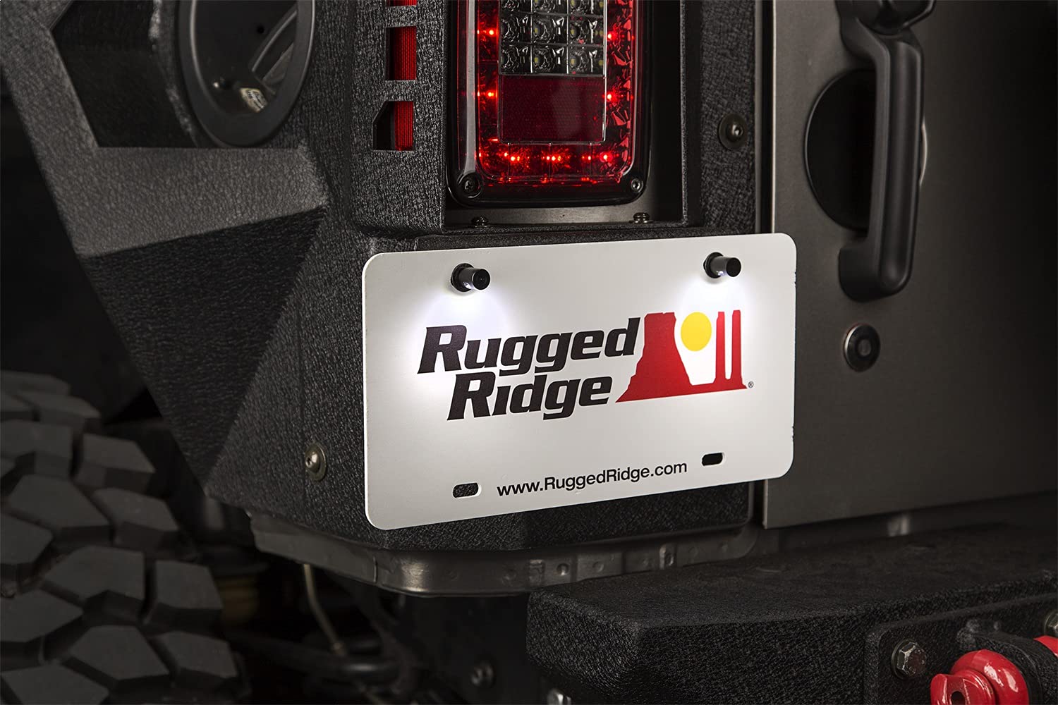 License Plate Bolts, LED | Rugged Ridge | 11233.10 | Fits 1999-2023 Jeep Universal