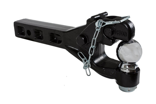 6-Ton Buyers Products Combination Hitch Mount Receiver with 2 Inch Ball, Black