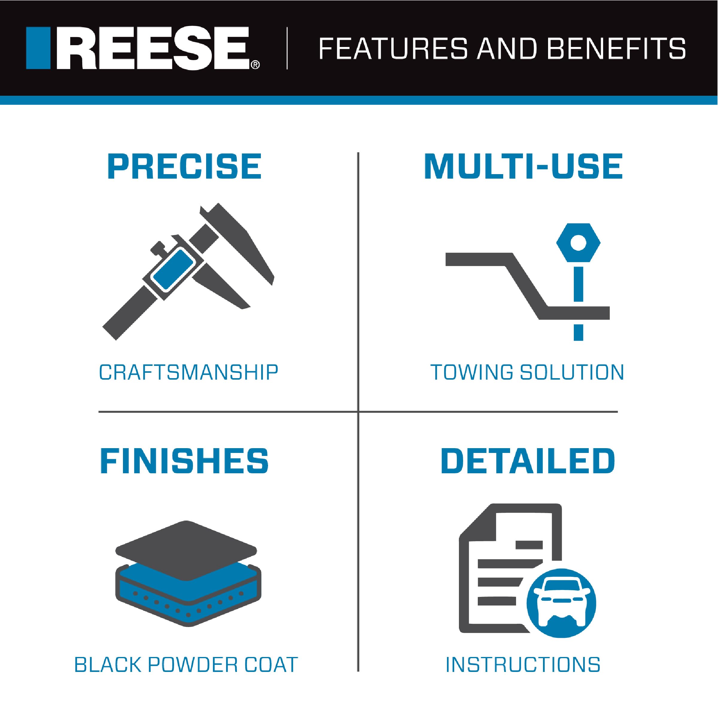 M5 Fifth Wheel Hitch Head Assembly, Reese 30892, 32,000 Capacity Head, Legs & Center Section Sold Separately